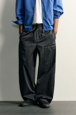 PANTAL?N CARGO RELAXED FIT / Azul el?ctrico - Zara фото 2