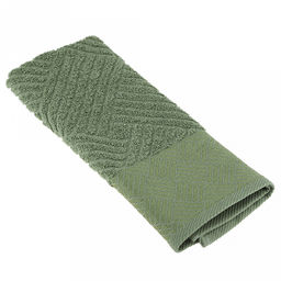 Полотенце махровое "Вологда" 35х60см, гладкокрашенное, 400г/м2, серо-зеленый (Россия)