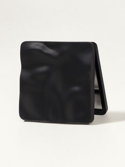 Зеркало складное «Волна», 7×7 см, с увеличением х2, чёрное