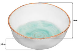 Салатник 14*14*5,5 см 500 мл Кантри бирюзовый - Elan gallery фото 2