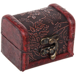 Цена за 3 шт. Сундук - шкатулка из дерева "KOLISTA", цвет как на фото, 8*6*6см (упаковка коробка)