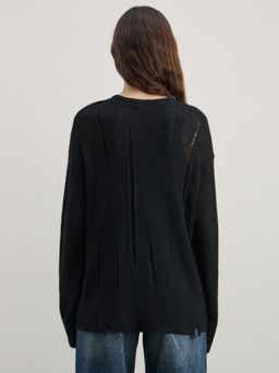 Джемпер с рваными деталями / Zarina  фото 5