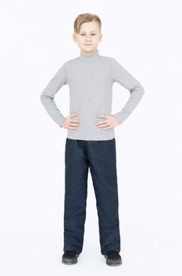 Брюки на поясе демисезонные синие