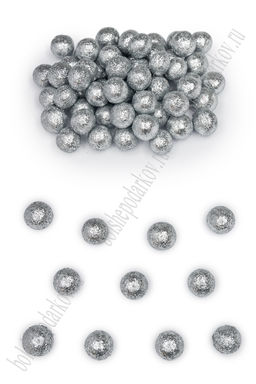 Новогоднее украшение Шарик 1,5 см (70 шт) SF-1680, серебро