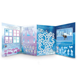 Набор: Книга-раскладушка + многоразовые наклейки + маркер Холодное сердце. Задания, 17 24 см, Дисней - Disney фото 3