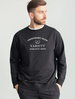 VILATTE / Джемпер из эластичного футера-двухнитки с принтом