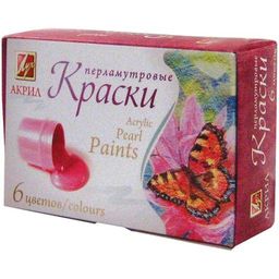 Краски акриловые ЛУЧ 6цв., 15мл., перламутровые (22C1411-08)