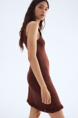 Falda de boucl? con flecos - H&m фото 3