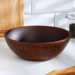 Салатник «Гладь», 1 л, 18.5×6 см, красная глина