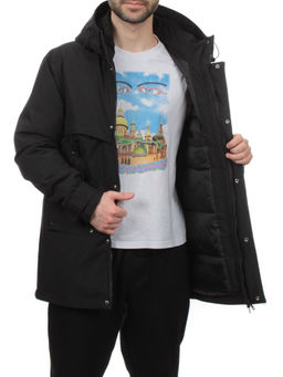 8891 BLACK Куртка мужская зимняя облегченная (130 гр. холлофайбер) - Fashion фото 7