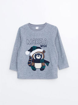 Bisiklet Yaka Polar Erkek ?ocuk Pijama ?st