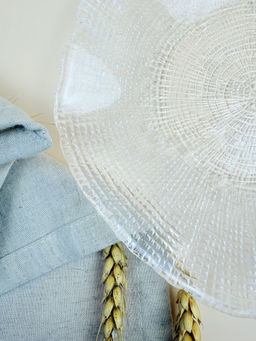 Блюдо 20 см прозрачное IVV (реплика) OLS-8297.1