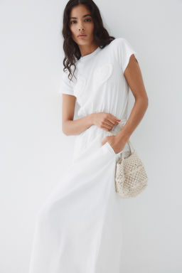 Vestido de algod?n con cord?n de ajuste - H&m фото 5