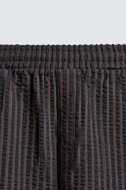 SEERSUCKER STRIPE COMFORT BERMUDA SHORTS - Zara фото 9