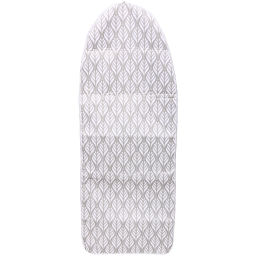 Чехол для гладильной доски, Листья, п/э, подклад поролон, на шнурке, 130*50 см