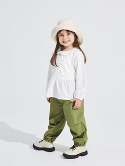 Beli Lastikli Basic Gabardin K?z Bebek Pantolon - Waikiki фото 2