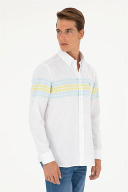 U. S. Polo Assn / Мужская мятная рубашка с длинным рукавом