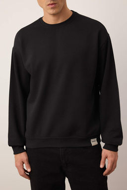 TRENDYOL MAN Siyah-Gri Melanj 2li Paket Oversize/Genis Kesim Ici Polar/S?cak Tutan Sweatshirt TMNAW24SW00001 - Trendyolmilla фото 22