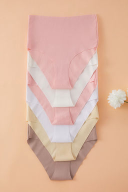 Trendyolmilla Pembe 6l? Micro Dikissiz/Iz Yapmaz Lazer Kesim Yuksek Bel Klasik Orme Kulot THMAW25KU00038  фото 2