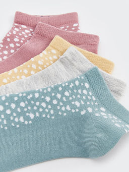 Desenli Kad?n Patik ?orap 5li