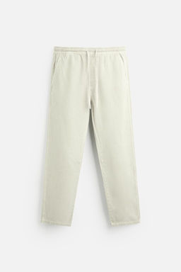 FADED JOGGER WAIST TROUSERS - Zara фото 14