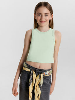 Топ для девочек салатовый