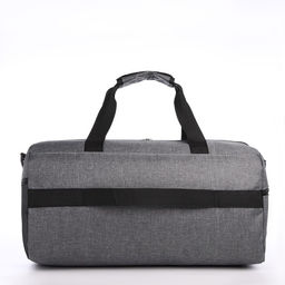 Сумка дорожная на молнии, 3 наружных кармана, длинный ремень, цвет серый - Simaland фото 3