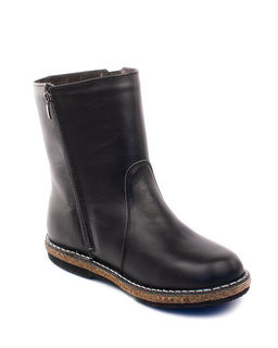 Полусапоги женские на полную ногу, Кожа, овчина, войлок, микропора