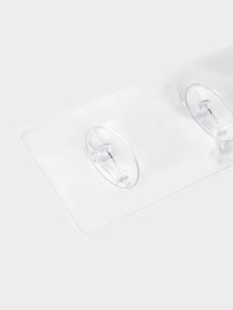 Крючки настенные самоклеящиеся, 6 крючков на общей гибкой прозрачной основе, набор 2 шт. - Simaland фото 6