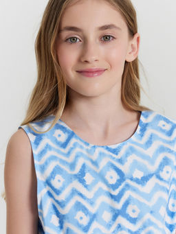 Сарафан для девочек с принтом зигзаги - Mark formelle фото 5