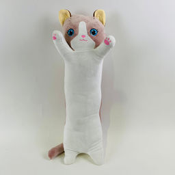 Мягкая игрушка Котик батон голубые глазки длинный 90 см - Storyland фото 2