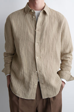 CAMISA DE LINO RELAXED FIT - H&m фото 2
