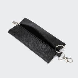 Ключница на молнии, длина 15 см, кольцо, карабин, цвет чёрный - Simaland фото 2