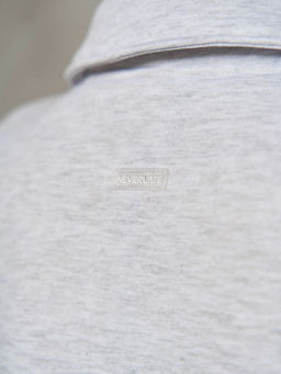 Утепленный свитшот-поло на молнии - NEVERLATE фото 4