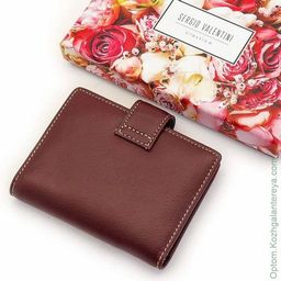 Женская кожаная визитница Sergio Valentini СВ 8090-010  фото 8