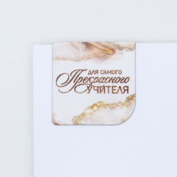 Подарочный набор, блокнот А6, 60 л., магнитные закладки, ручка «Учитель»