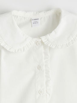 F?rf?rl? Bebe Yaka Poplin K?z ?ocuk G?mlek