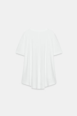 CAMISETA INTERLOCK BOLSILLO / Blanco - Zara фото 6