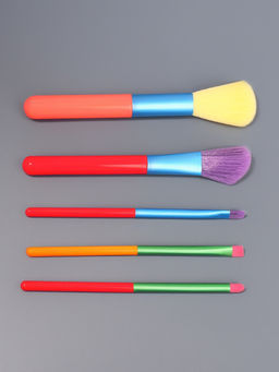 Цена за 2 шт. Набор кистей для макияжа COLOR POWER, 5 шт., разноцветные