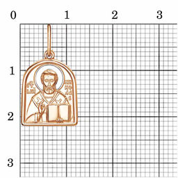 Подвеска Николай Чудотворец 53014701ДН - Красная пресня фото 2