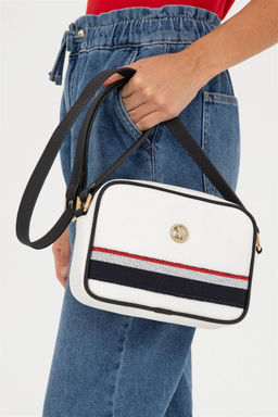 Женская белая сумка через плечо Неожиданная скидка в корзине - U.s. polo assn фото 2