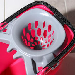 Ведро прямоугольное МОП, 15 л, со сливом и отжимом, МИКС