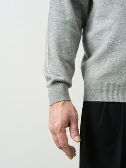 Джемпер из кашемира и шерсти 12M02004 серый