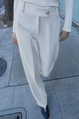 HIGH-WAIST STRAIGHT TROUSERS - Zara фото 6