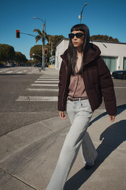 CABLE KNIT HOODED ANORAK - Zara фото 3