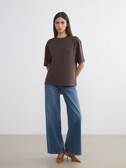 Bisiklet Yaka Kad?n Ti??rt