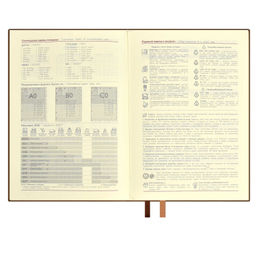 Ежедневник датированный 2024 ESCALADA, А6+, 176 л., арт. 63811/ 15 ГОУТСКИН КОРИЧНЕВЫЙ  фото 6