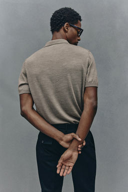 Polo de lana Slim Fit - H&m фото 5