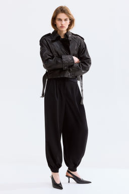 Pleated balloon trousers - H&m фото 3