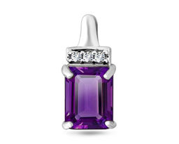 Подвеска, 1 рубин корунд октагон 6х8 мм 1.88ct, Харден